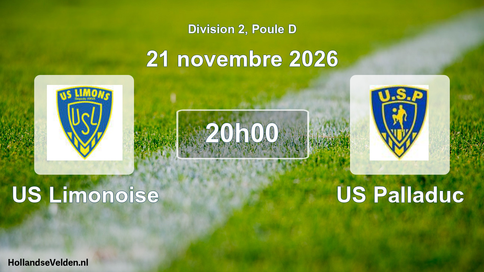 Match programmé: US Limonoise - US Palladuc (21 novembre 2026)