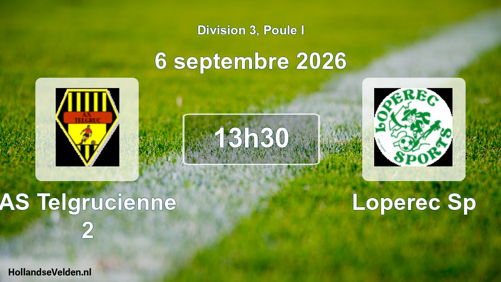 Scheduled Match: AS Telgrucienne 2 - Loperec Sp (6 September 2026)