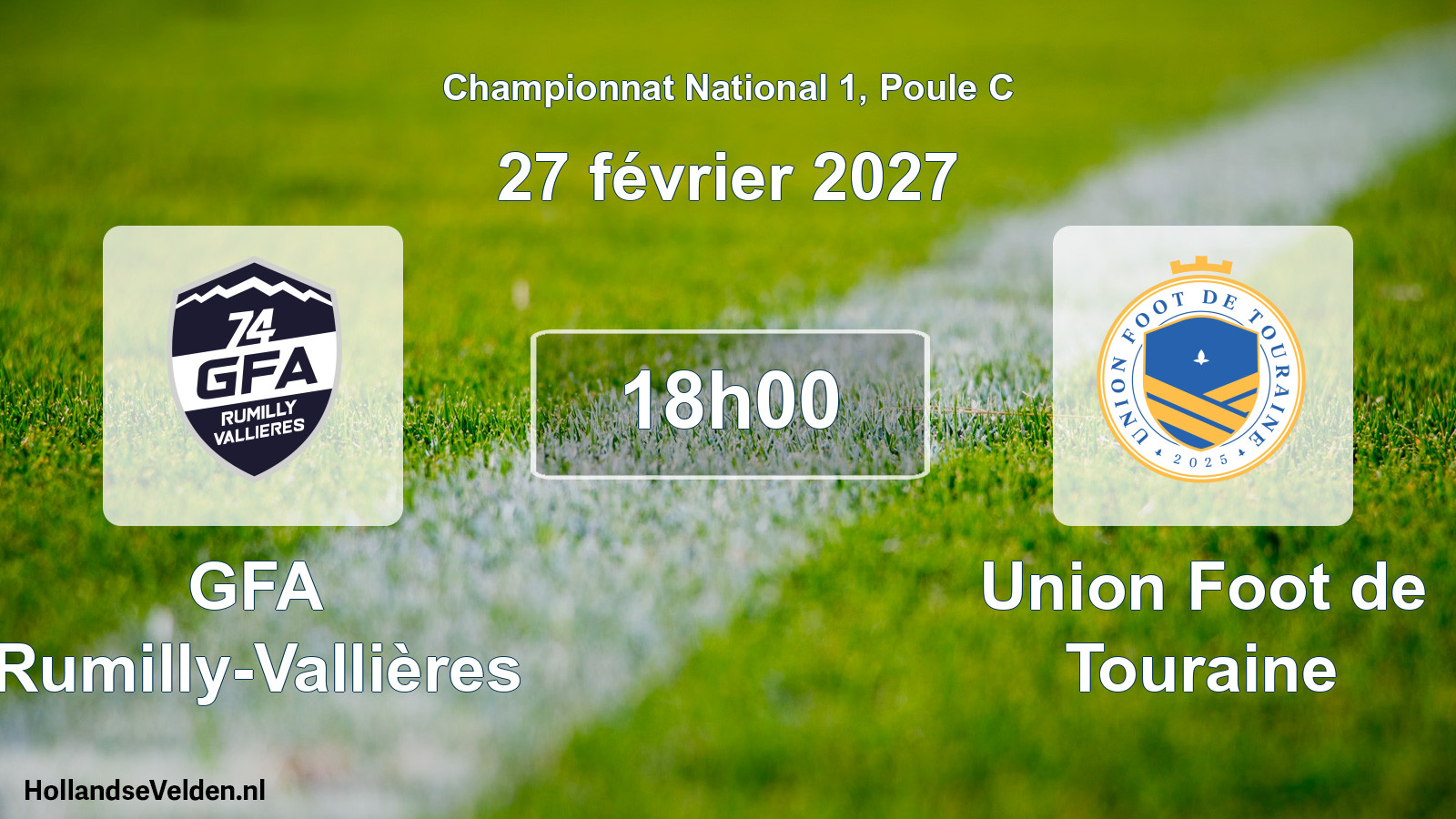 Scheduled Match: GFA Rumilly-Vallières - Union Foot de Touraine (27 February 2027)
