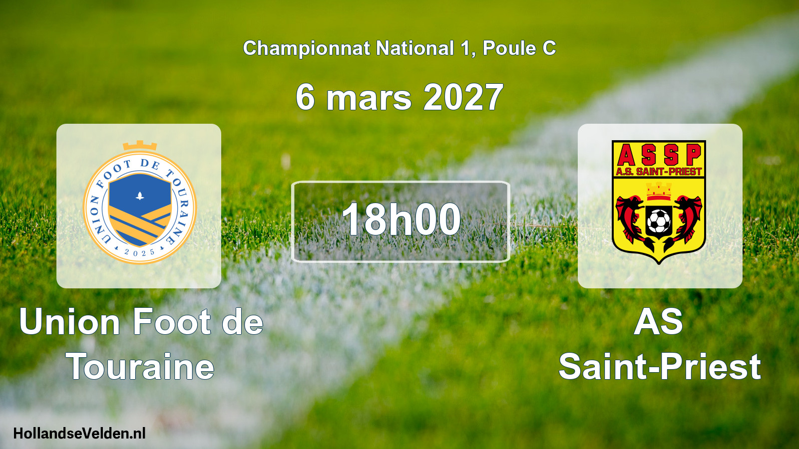 Scheduled Match: Union Foot de Touraine - AS Saint-Priest (6 March 2027)