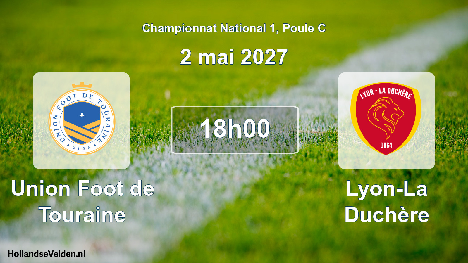Scheduled Match: Union Foot de Touraine - Lyon-La Duchère (2 May 2027)