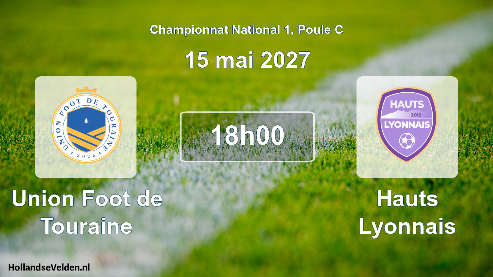 Match programmé: Union Foot de Touraine - Hauts Lyonnais (15 mai 2027)