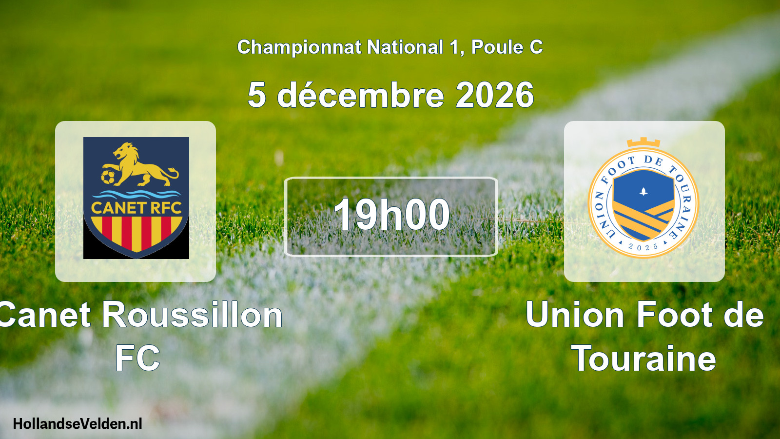 Scheduled Match: Canet Roussillon FC - Union Foot de Touraine (5 December 2026)