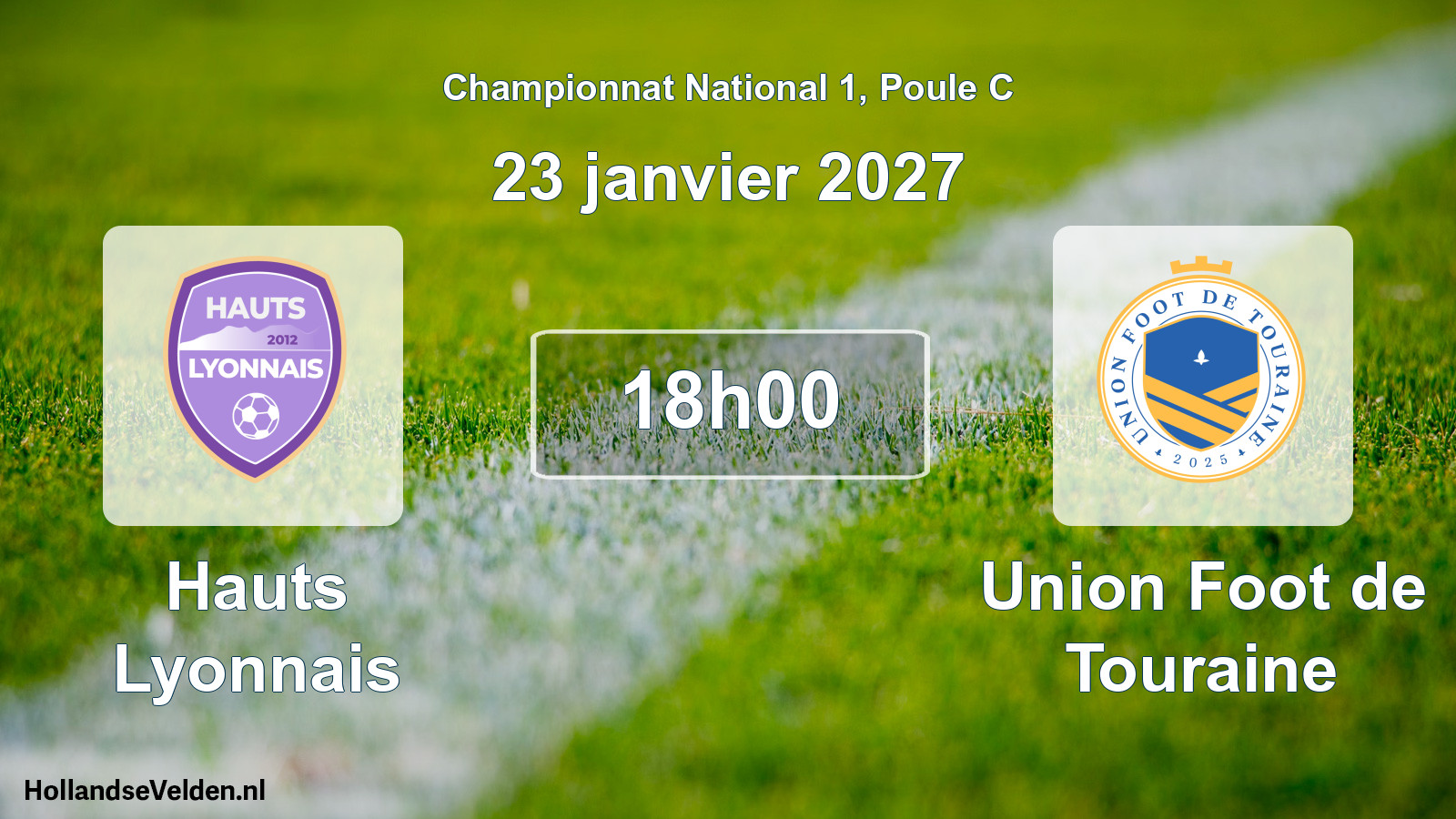 Scheduled Match: Hauts Lyonnais - Union Foot de Touraine (23 January 2027)