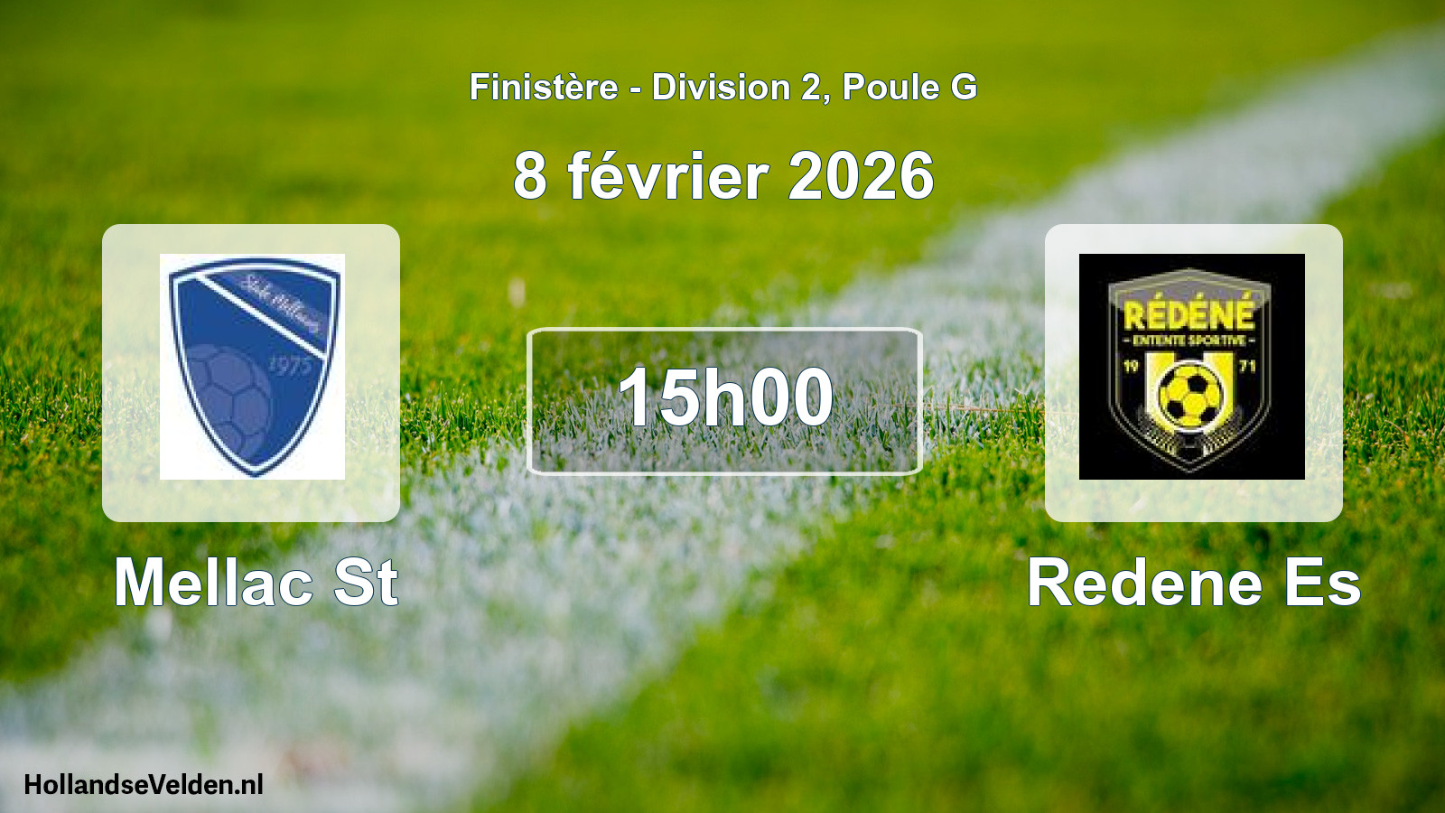 Geplande wedstrijd: Mellac St - Redene Es (8 février 2026)