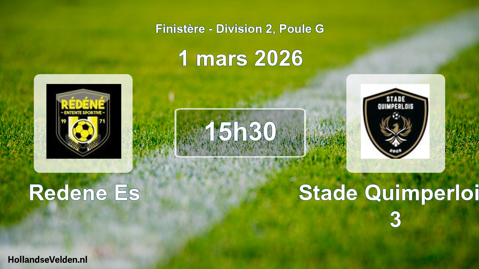 Scheduled Match: Redene Es - Stade Quimperlois 3 (1 March 2026)