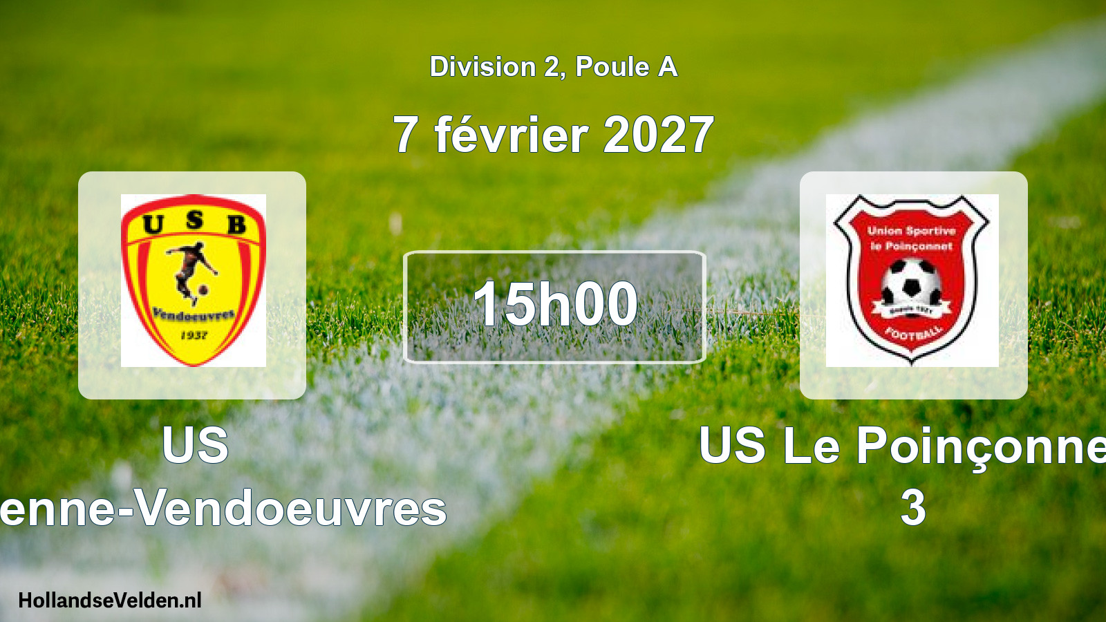 Scheduled Match: US Brenne-Vendoeuvres - US Le Poinçonnet 3 (7 February 2027)