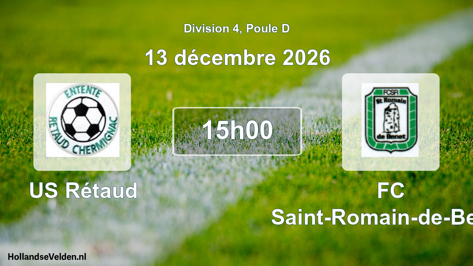 Scheduled Match: US Rétaud - FC Saint-Romain-de-Benet (13 December 2026)