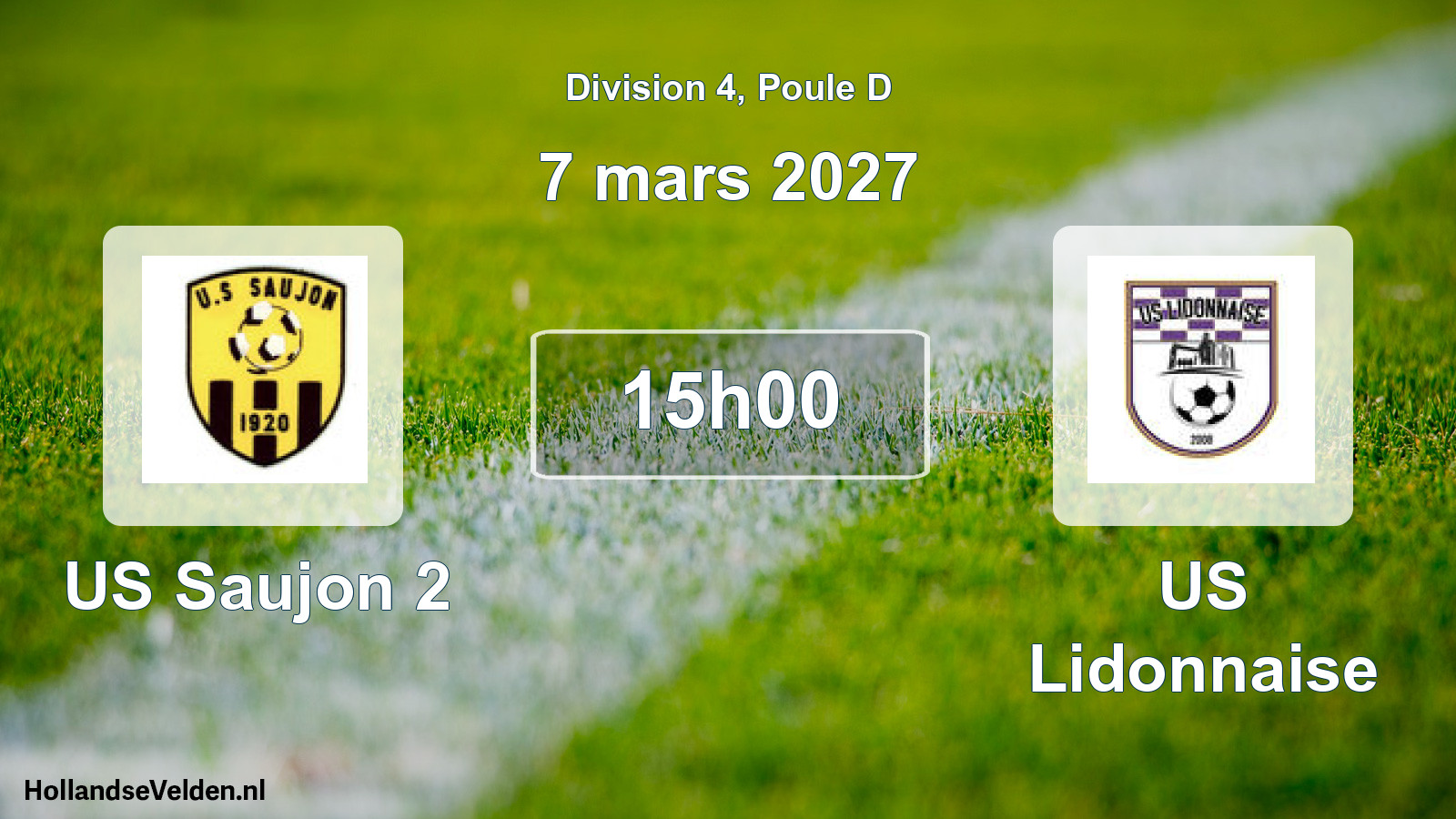 Scheduled Match: US Saujon 2 - US Lidonnaise (7 March 2027)