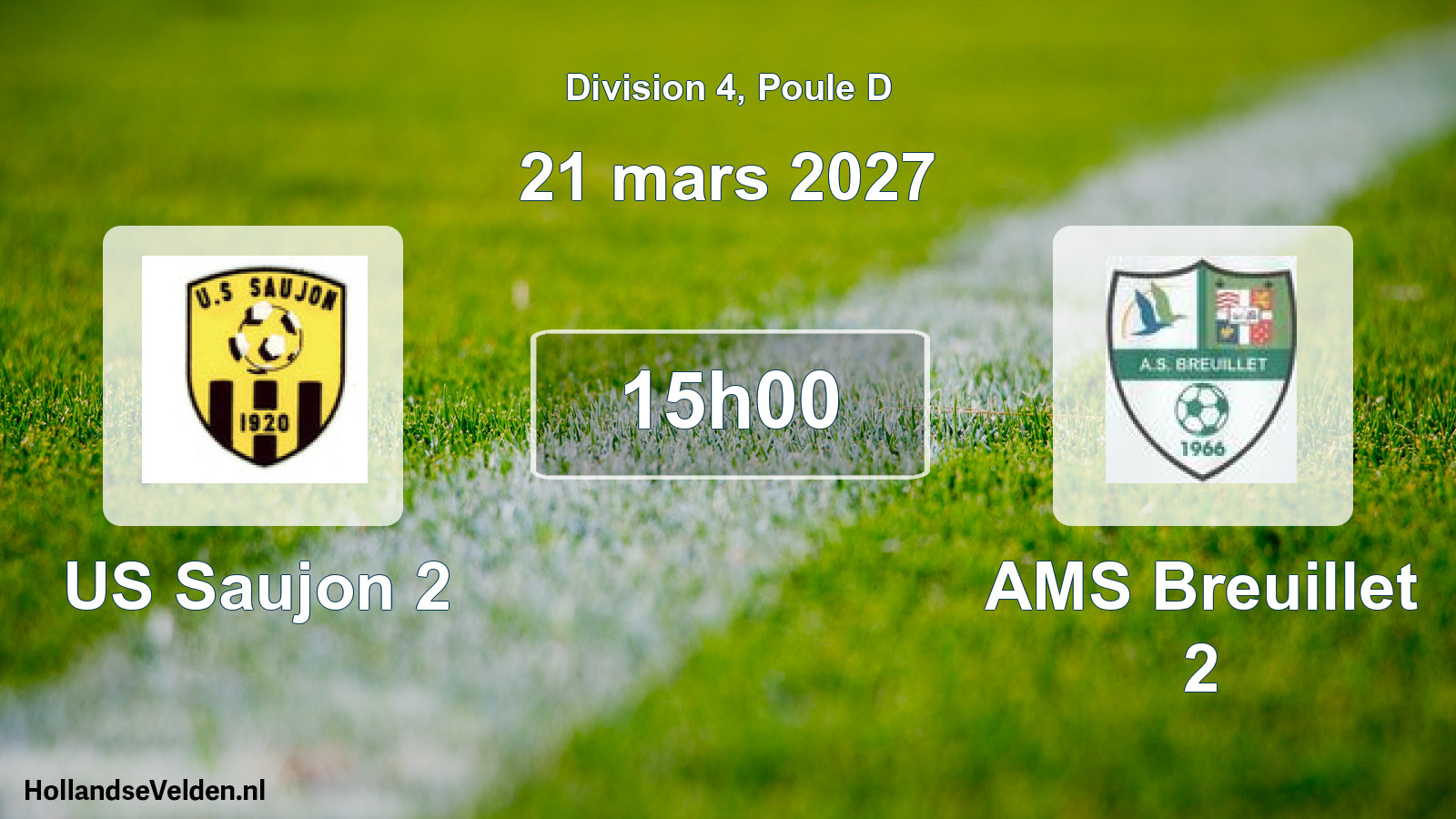 Scheduled Match: US Saujon 2 - AMS Breuillet 2 (21 March 2027)