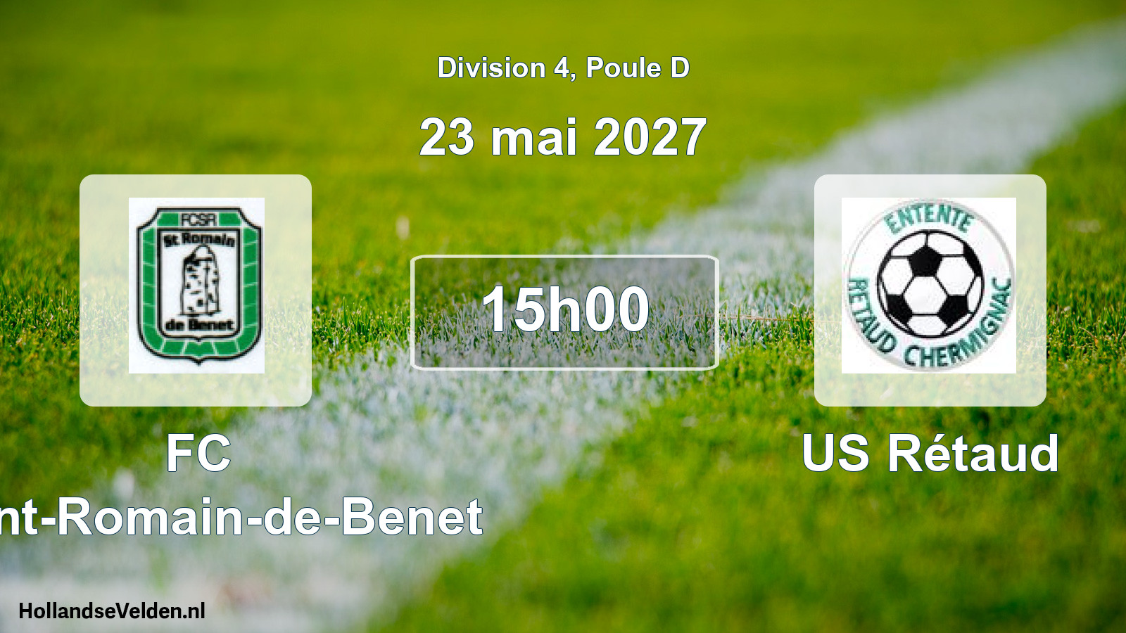 Scheduled Match: FC Saint-Romain-de-Benet - US Rétaud (23 May 2027)