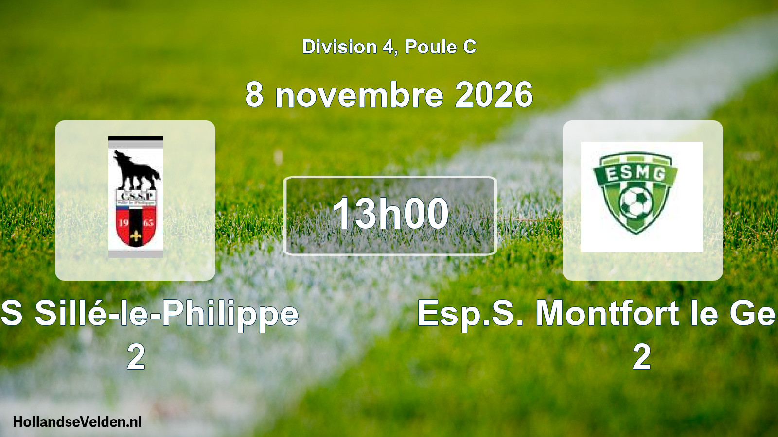 Match programmé: CS Sillé-le-Philippe 2 - Esp.S. Montfort le Gesnois 2 (8 novembre 2026)