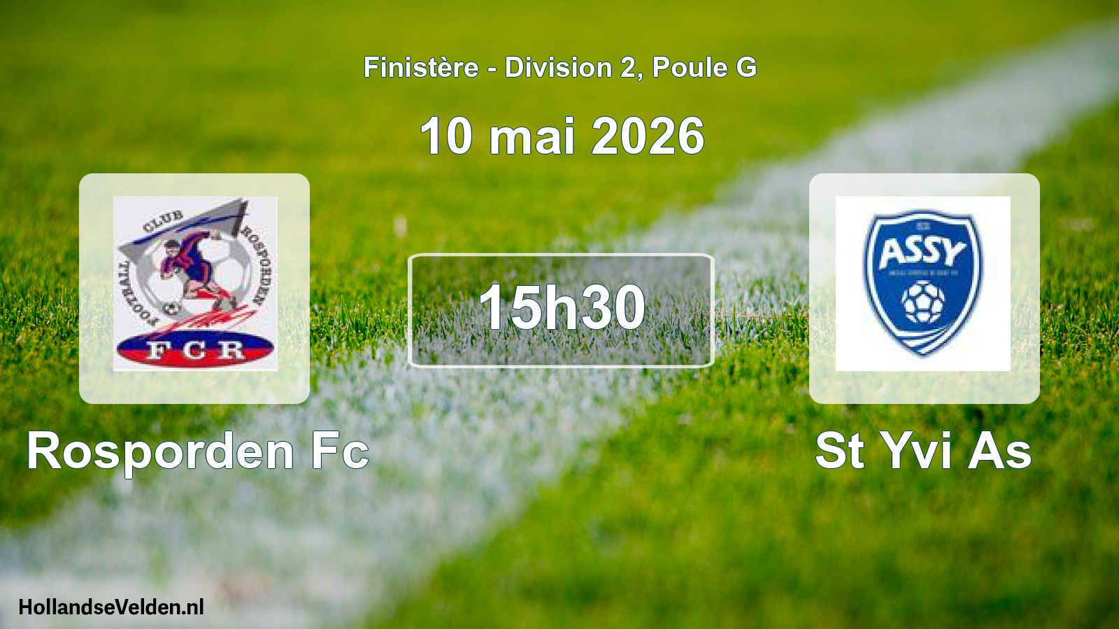 Geplande wedstrijd: Rosporden Fc - St Yvi As (10 mai 2026)