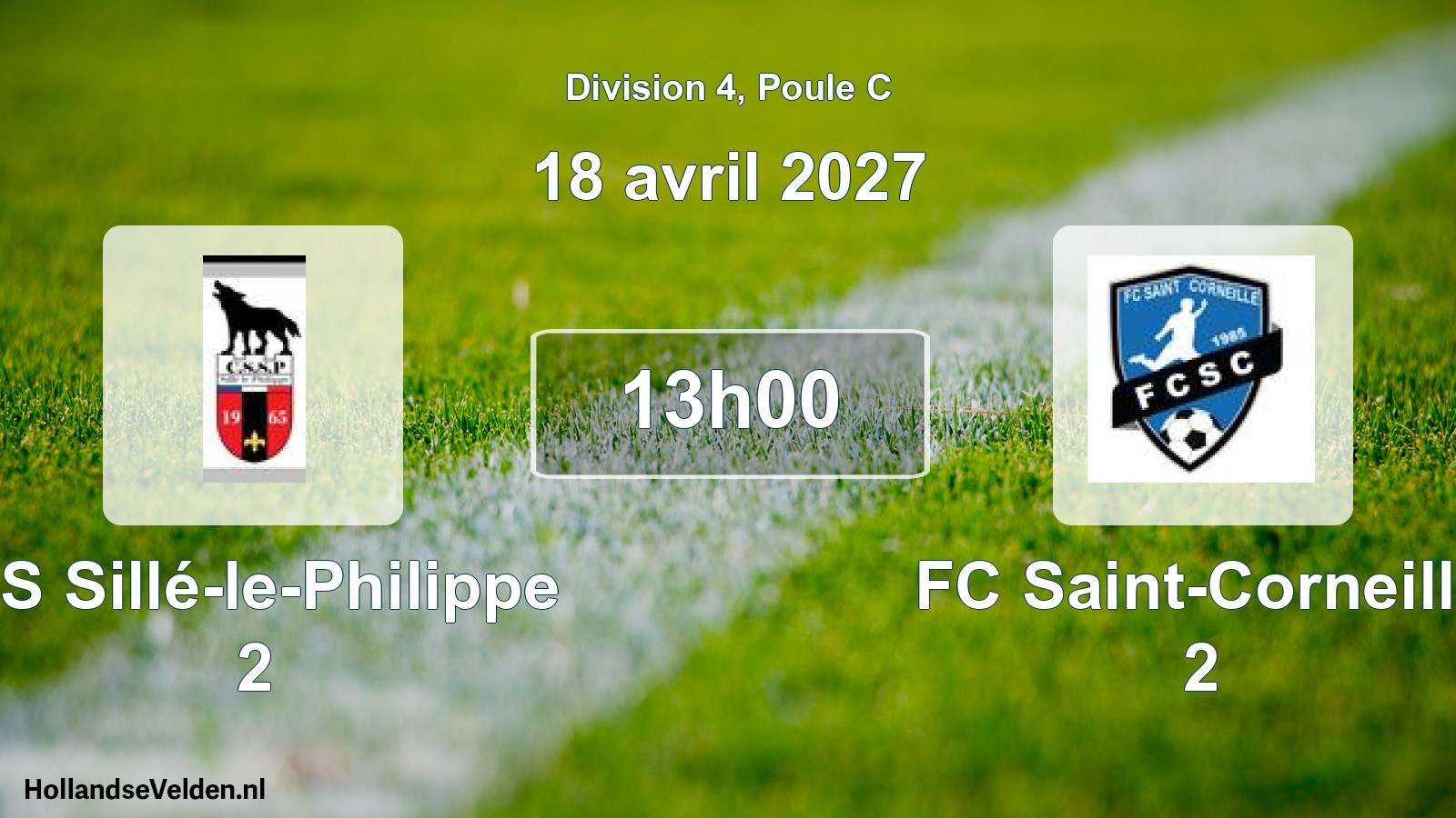 Match programmé: CS Sillé-le-Philippe 2 - FC Saint-Corneille 2 (18 avril 2027)