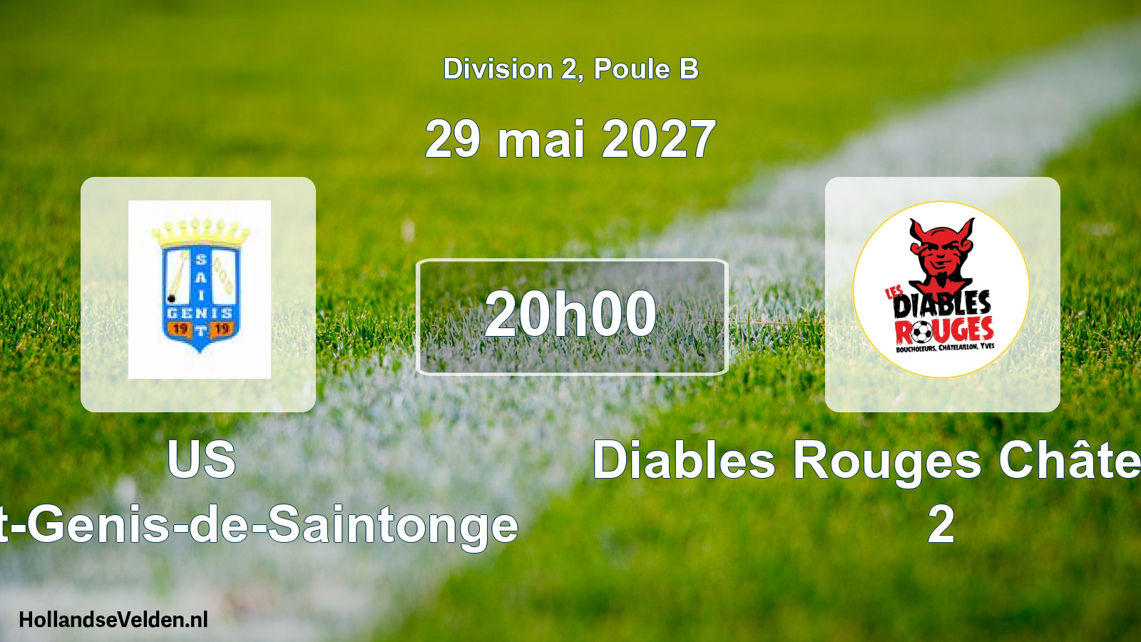 Scheduled Match: US Saint-Genis-de-Saintonge - Diables Rouges Châtelaillon 2 (29 May 2027)