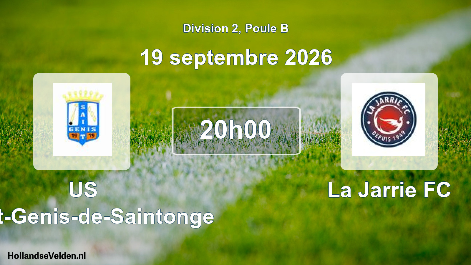 Scheduled Match: US Saint-Genis-de-Saintonge - La Jarrie FC (19 September 2026)