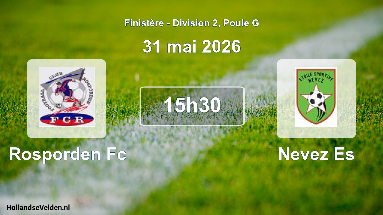 Scheduled Match: Rosporden Fc - Nevez Es (31 May 2026)