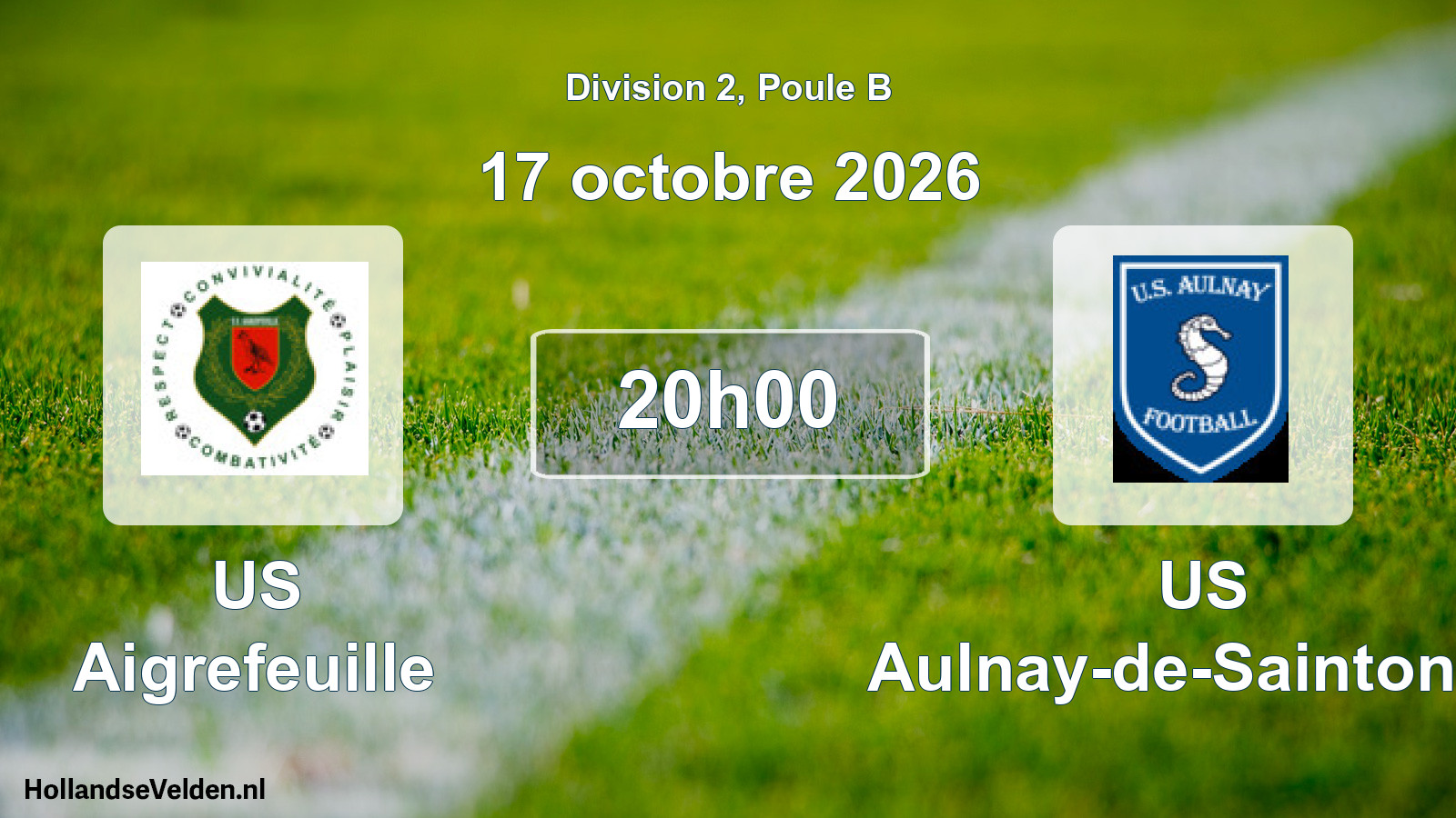 Scheduled Match: US Aigrefeuille - US Aulnay-de-Saintonge (17 October 2026)