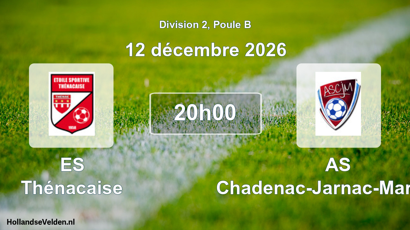 Scheduled Match: ES Thénacaise - AS Chadenac-Jarnac-Marignac (12 December 2026)