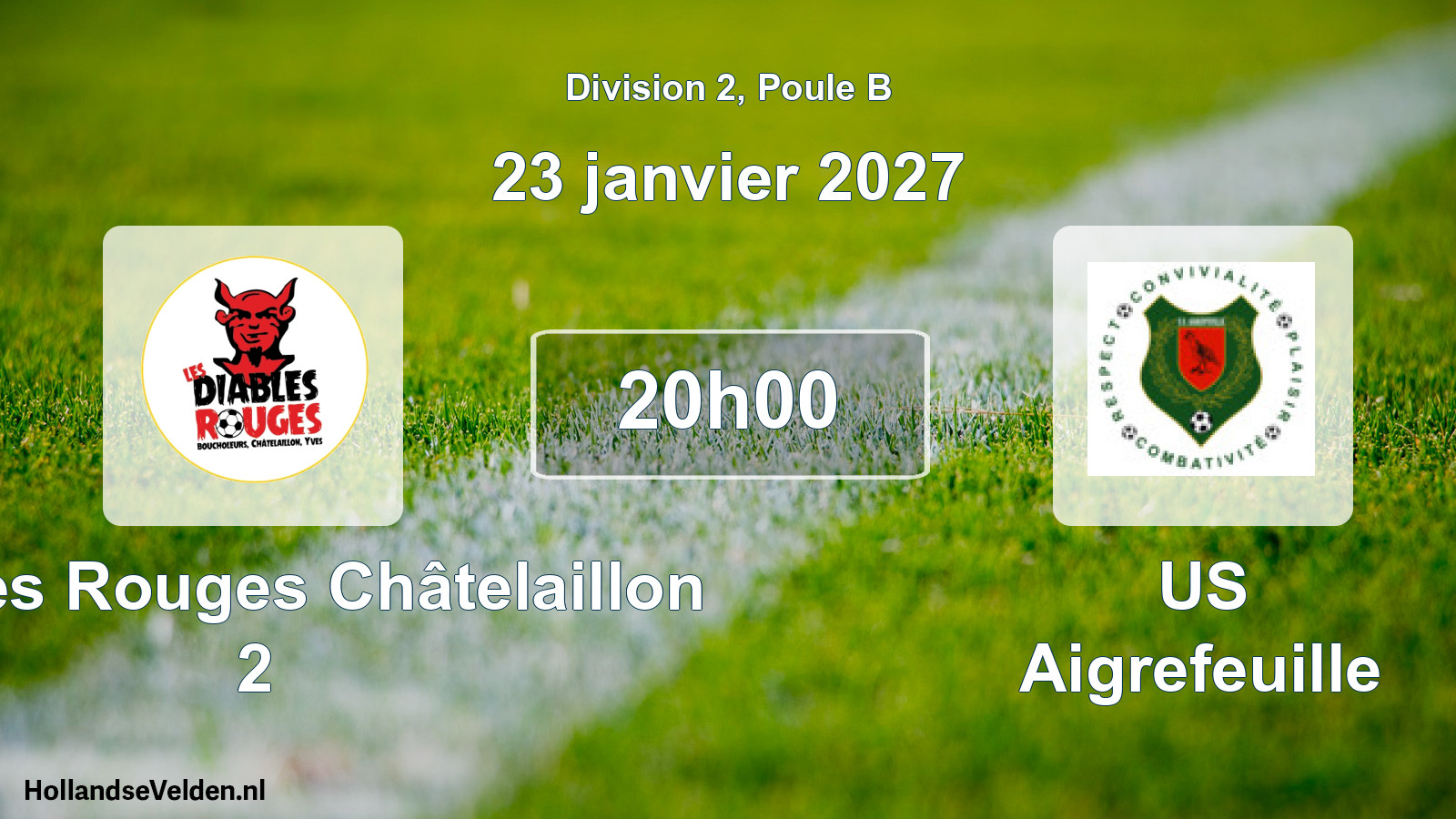 Scheduled Match: Diables Rouges Châtelaillon 2 - US Aigrefeuille (23 January 2027)