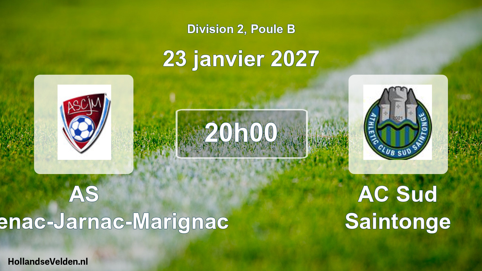 Scheduled Match: AS Chadenac-Jarnac-Marignac - AC Sud Saintonge (23 January 2027)