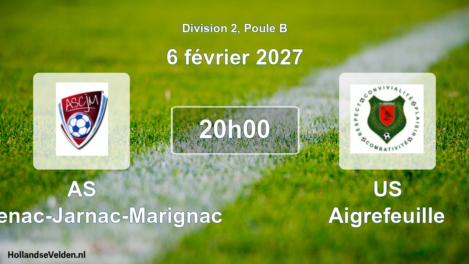 Scheduled Match: AS Chadenac-Jarnac-Marignac - US Aigrefeuille (6 February 2027)