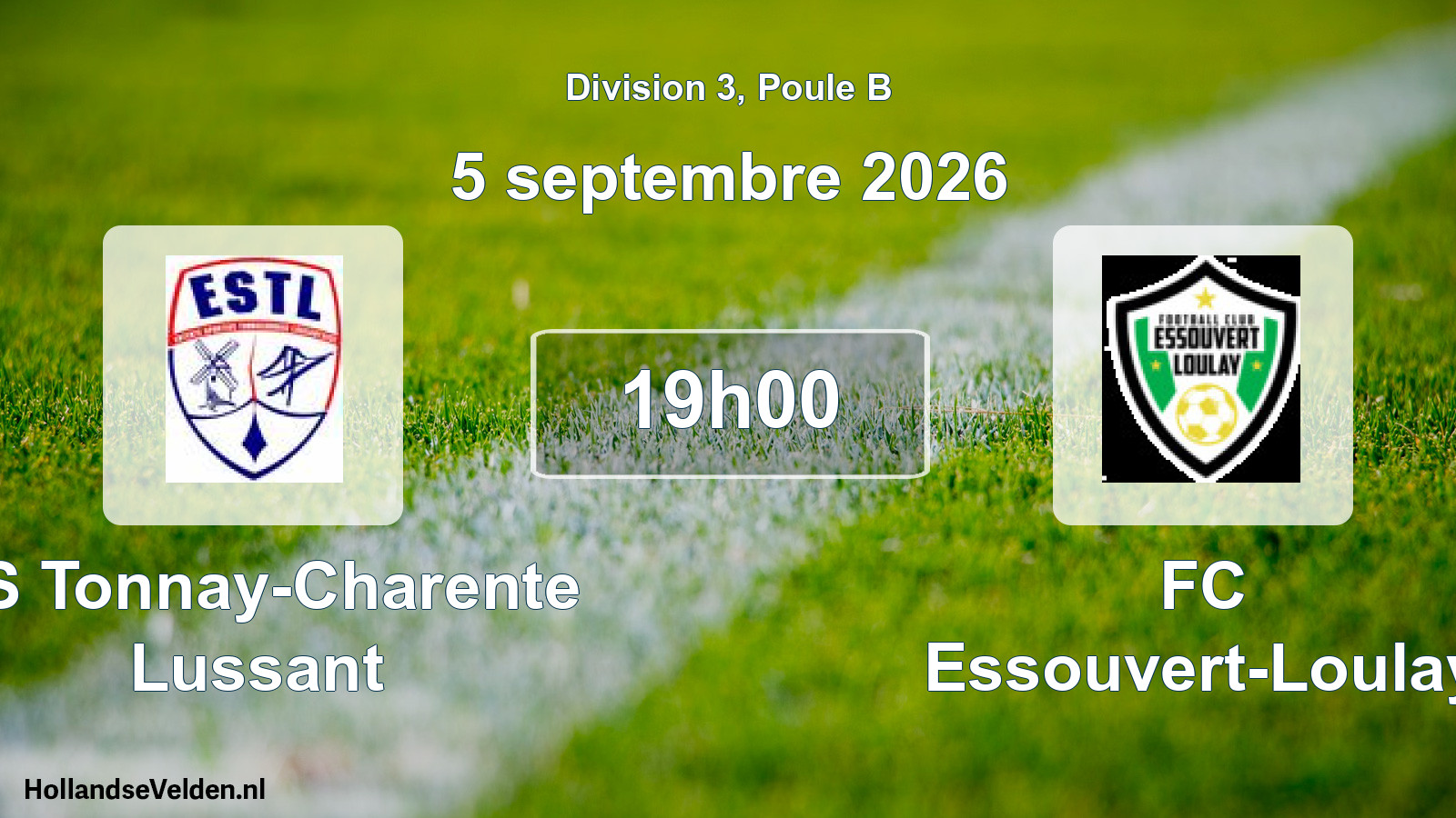 Scheduled Match: ES Tonnay-Charente Lussant - FC Essouvert-Loulay (5 September 2026)