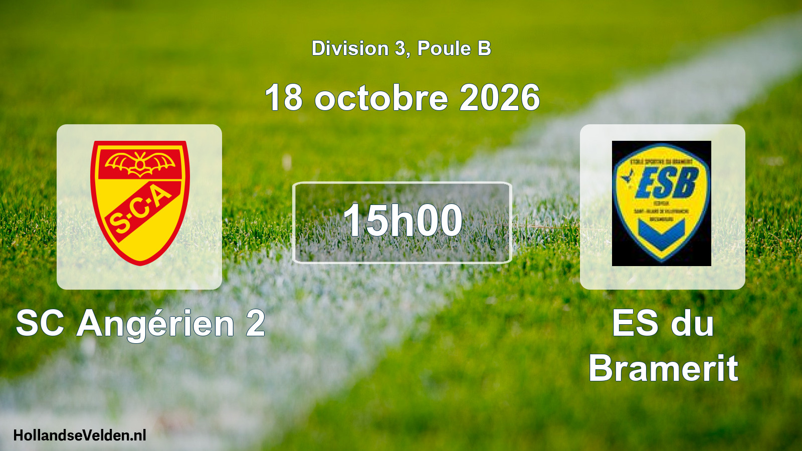 Scheduled Match: SC Angérien 2 - ES du Bramerit (18 October 2026)