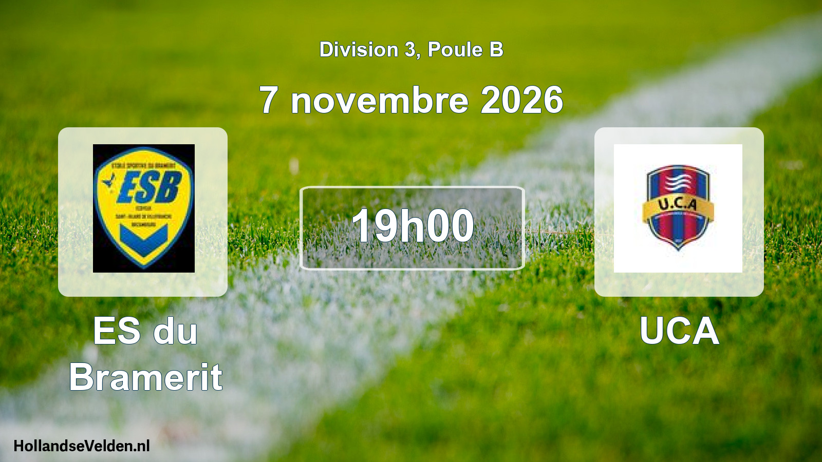 Scheduled Match: ES du Bramerit - UCA (7 November 2026)