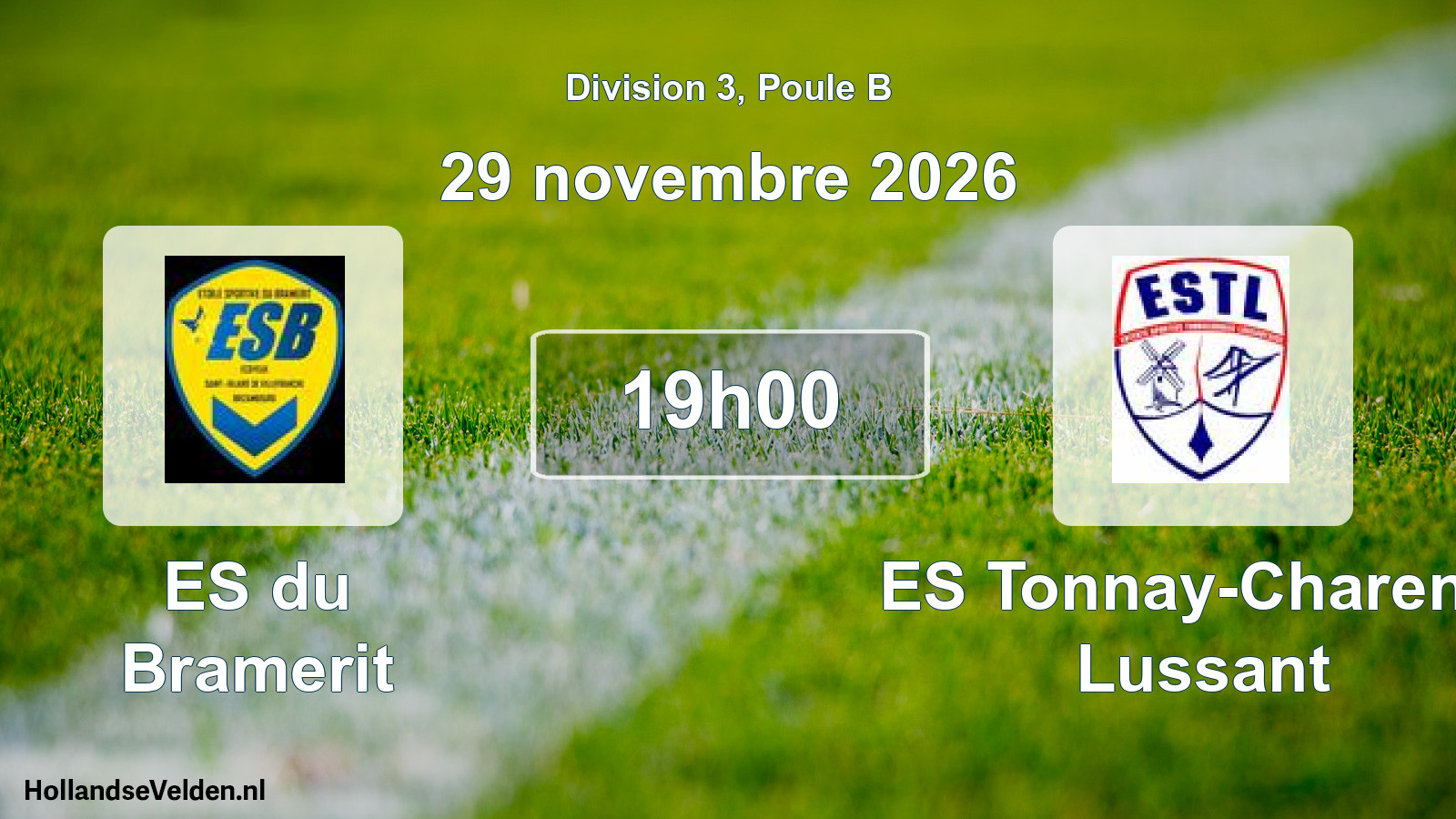 Match programmé: ES du Bramerit - ES Tonnay-Charente Lussant (29 novembre 2026)