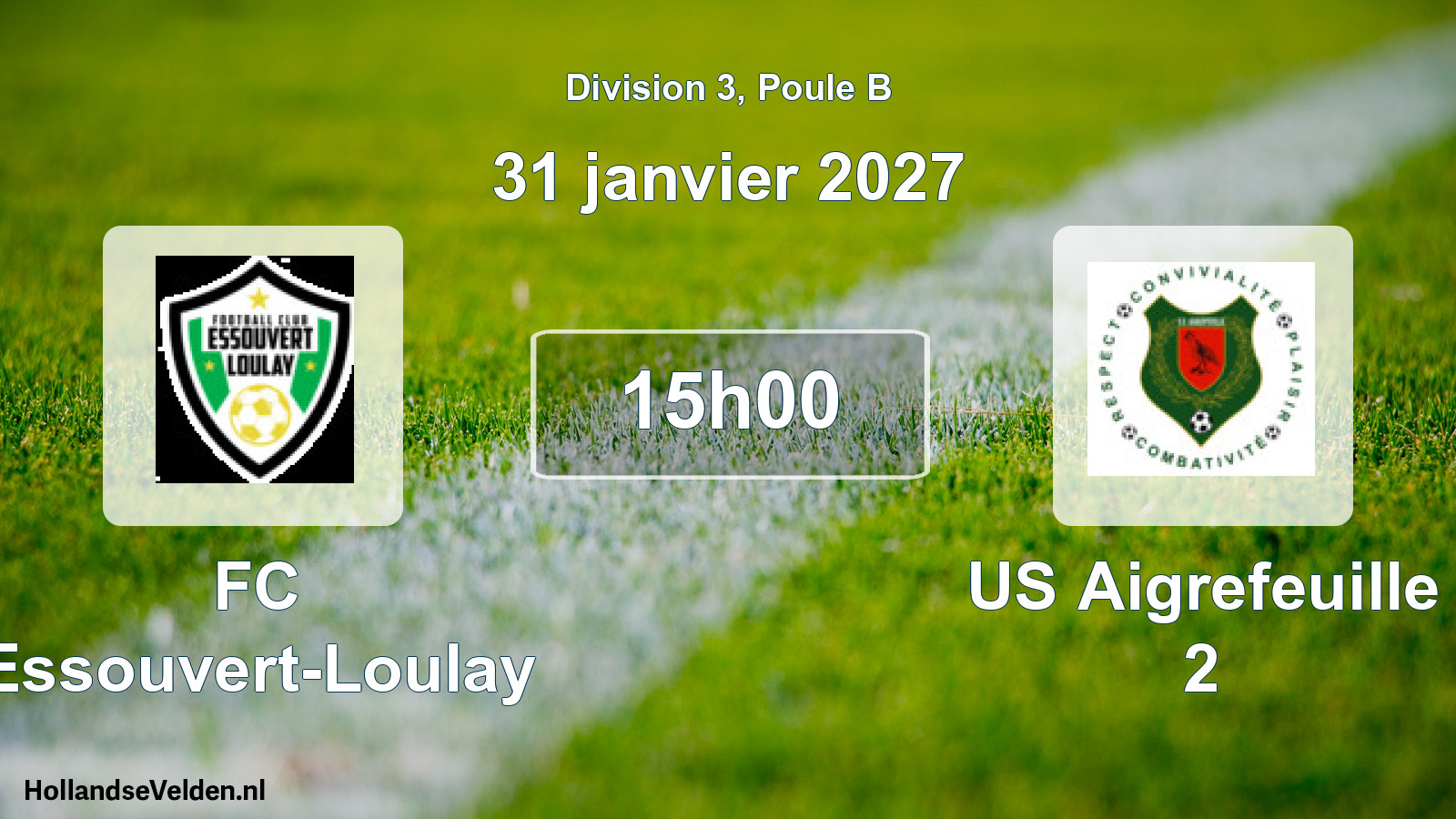 Scheduled Match: FC Essouvert-Loulay - US Aigrefeuille 2 (31 January 2027)