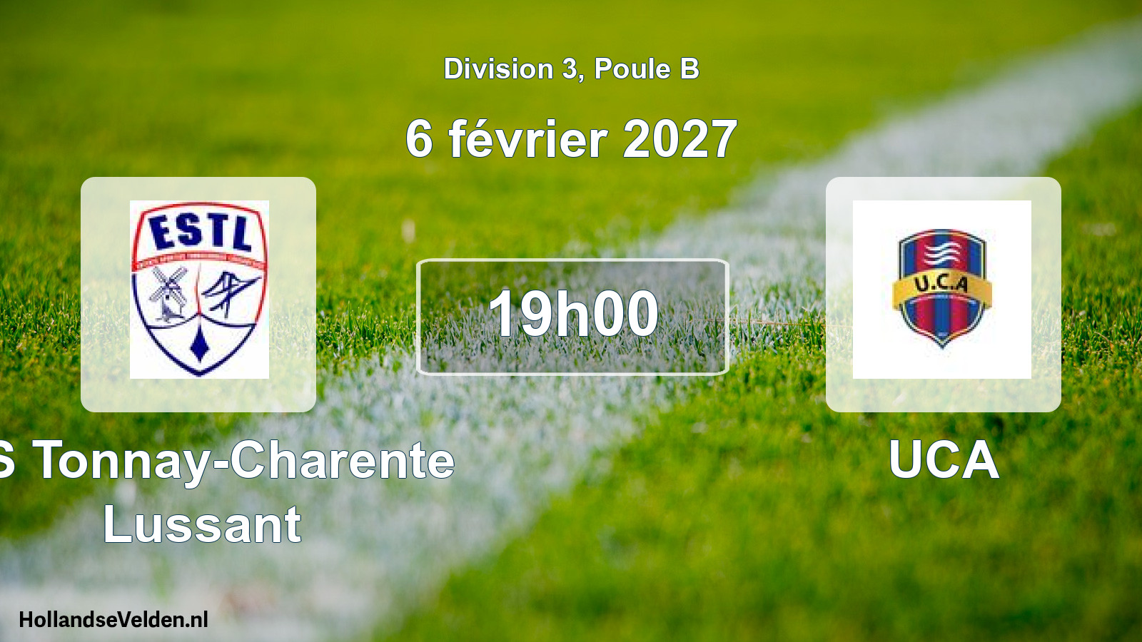 Scheduled Match: ES Tonnay-Charente Lussant - UCA (6 February 2027)
