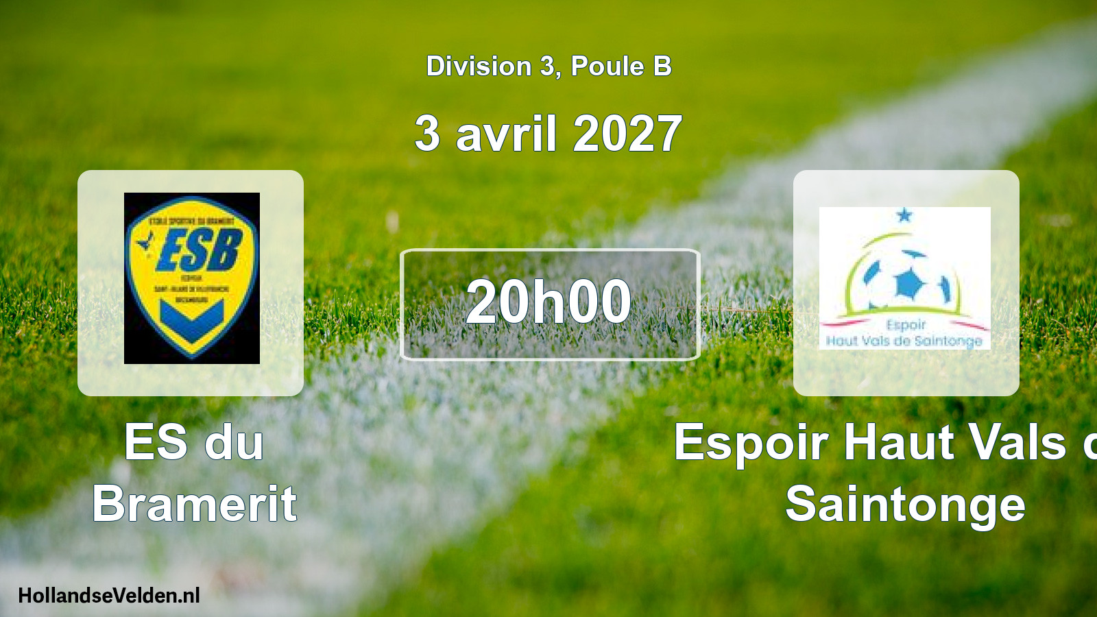 Scheduled Match: ES du Bramerit - Espoir Haut Vals de Saintonge (3 April 2027)