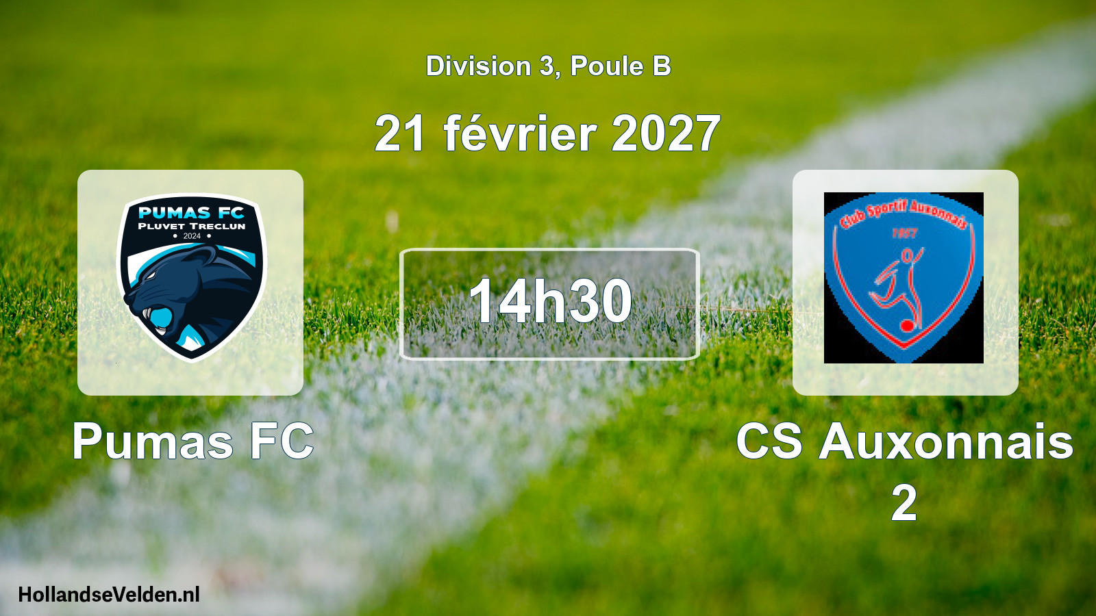 Scheduled Match: Pumas FC - CS Auxonnais 2 (21 February 2027)