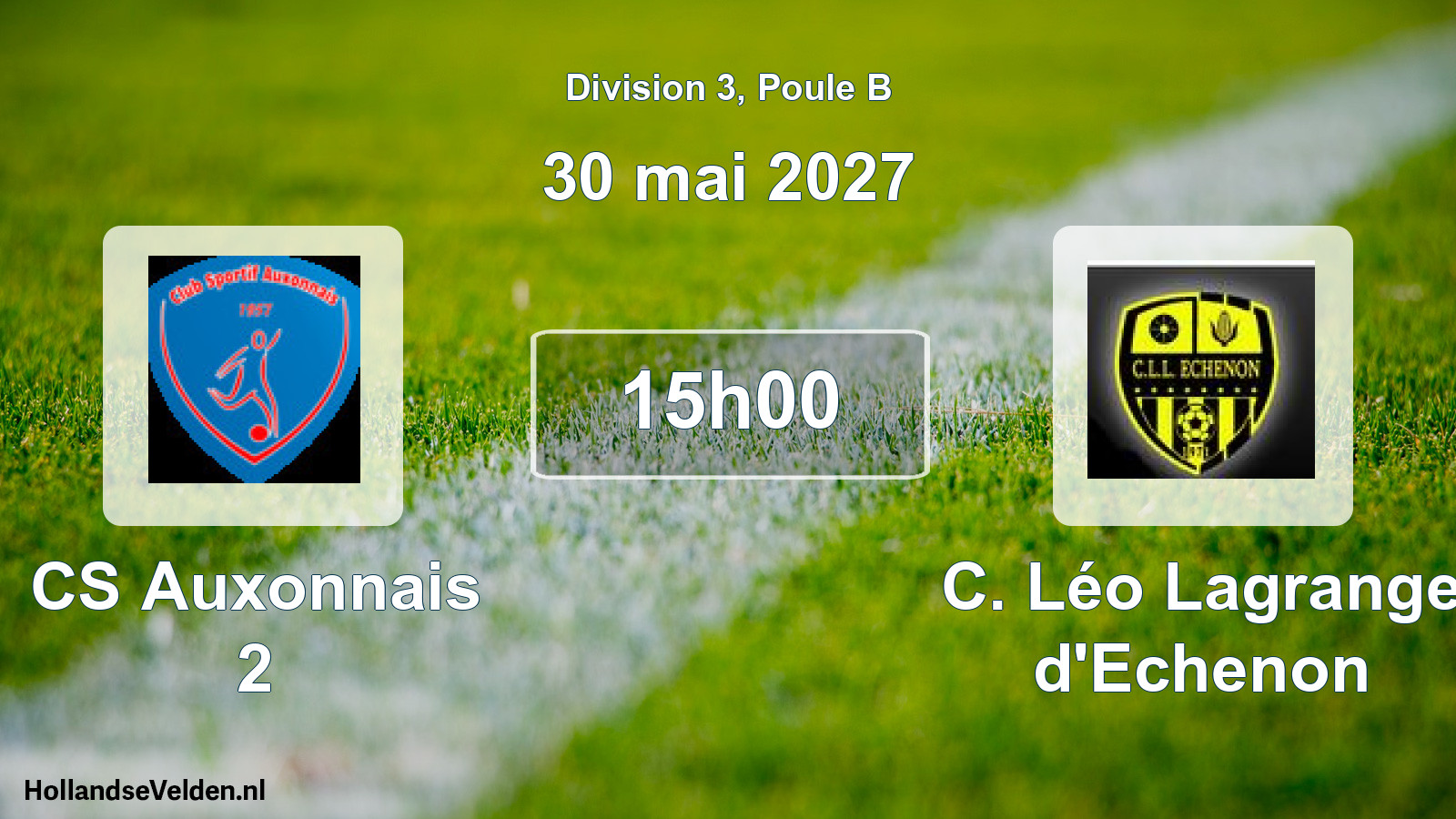 Scheduled Match: CS Auxonnais 2 - C. Léo Lagrange d'Echenon (30 May 2027)