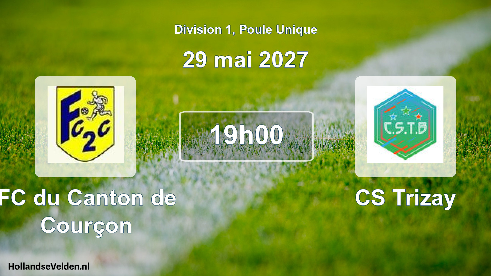 Geplande wedstrijd: FC du Canton de Courçon - CS Trizay (29 mei 2027)