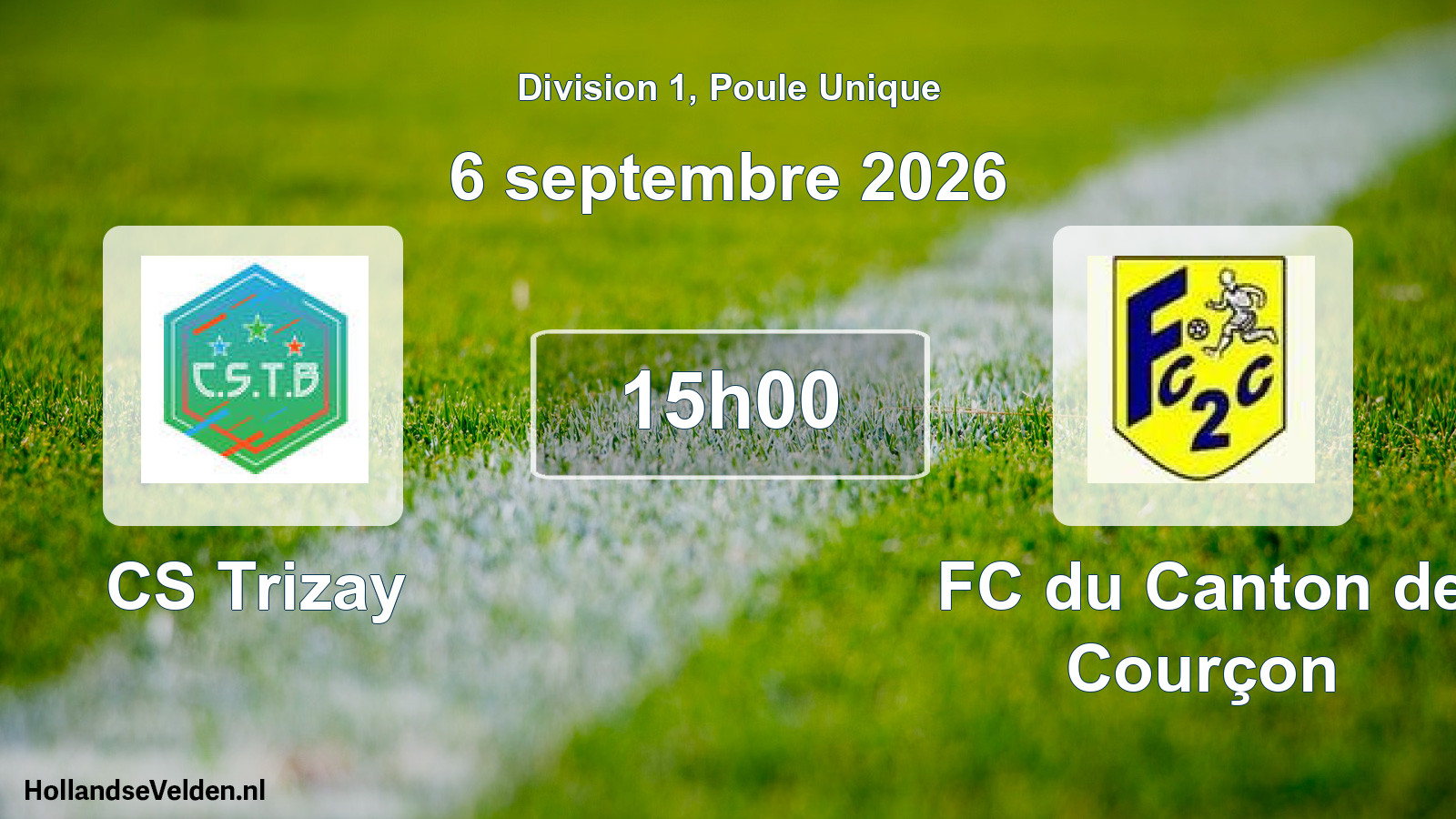 Scheduled Match: CS Trizay - FC du Canton de Courçon (6 September 2026)
