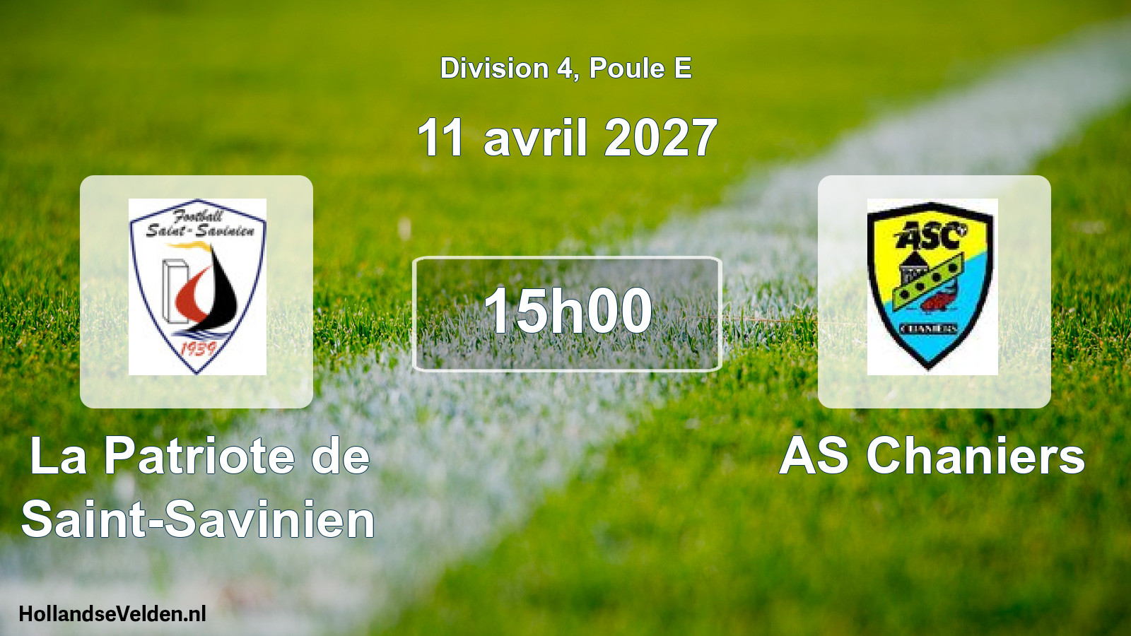 Scheduled Match: La Patriote de Saint-Savinien - AS Chaniers (11 April 2027)