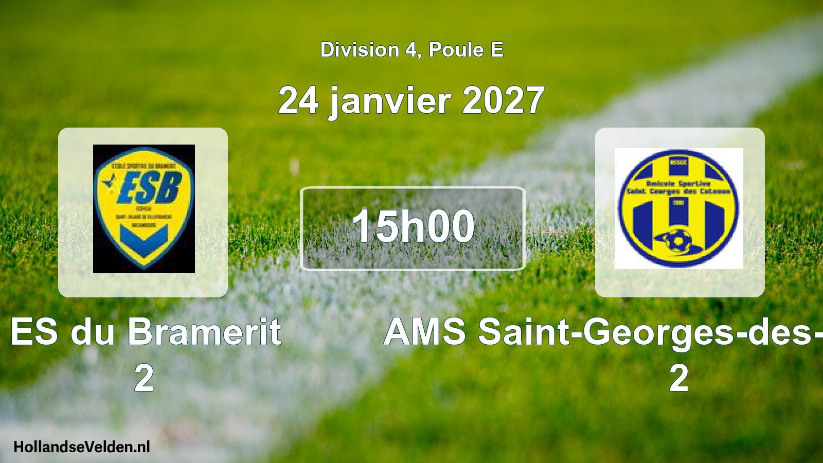 Scheduled Match: ES du Bramerit 2 - AMS Saint-Georges-des-Côteaux 2 (24 January 2027)