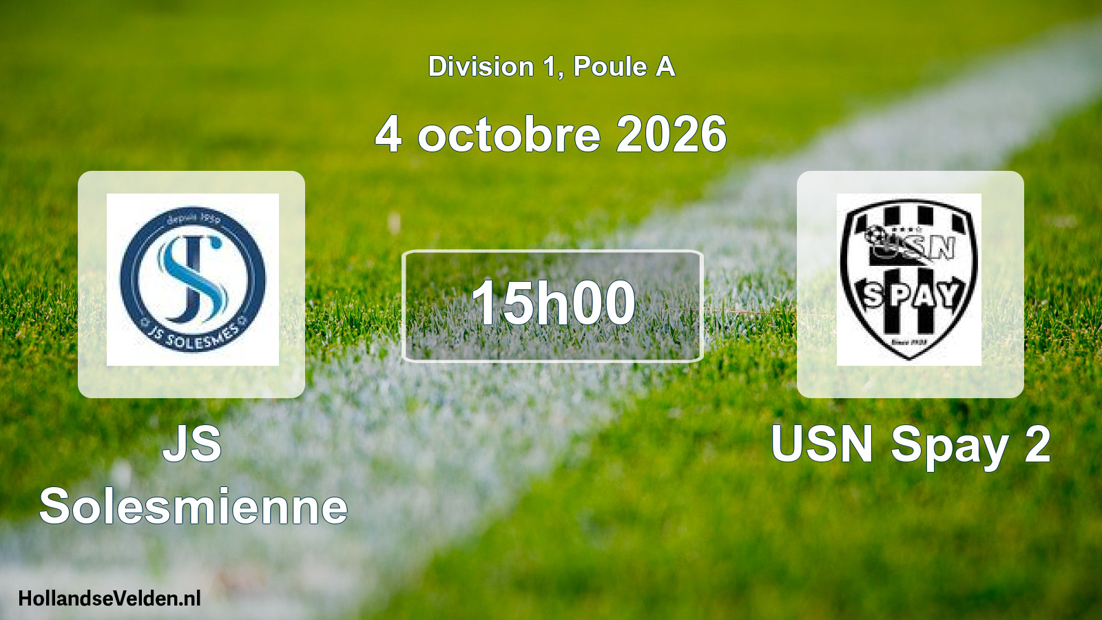 Match programmé: JS Solesmienne - USN Spay 2 (4 octobre 2026)