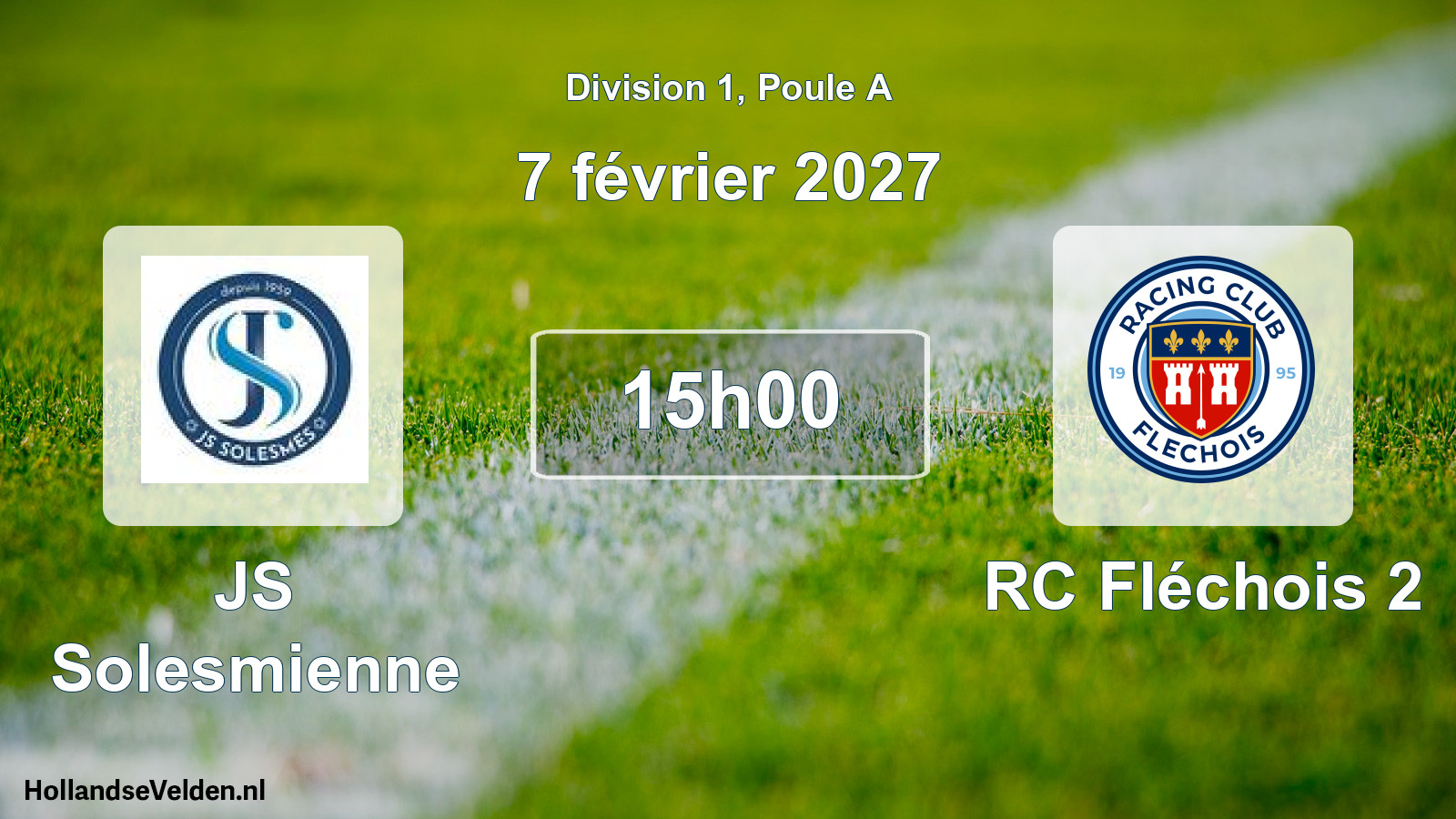Match programmé: JS Solesmienne - RC Fléchois 2 (7 février 2027)