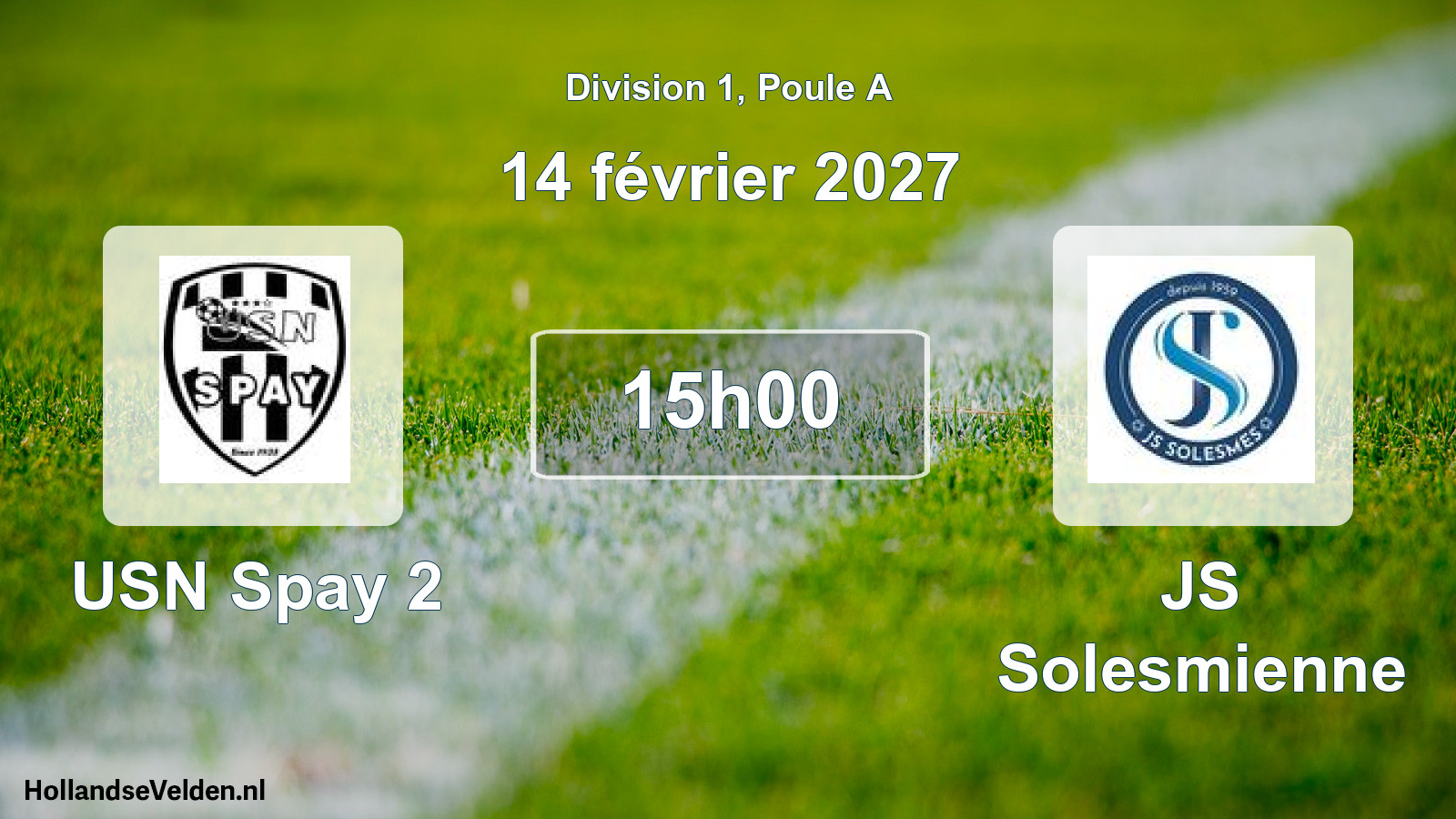 Match programmé: USN Spay 2 - JS Solesmienne (14 février 2027)