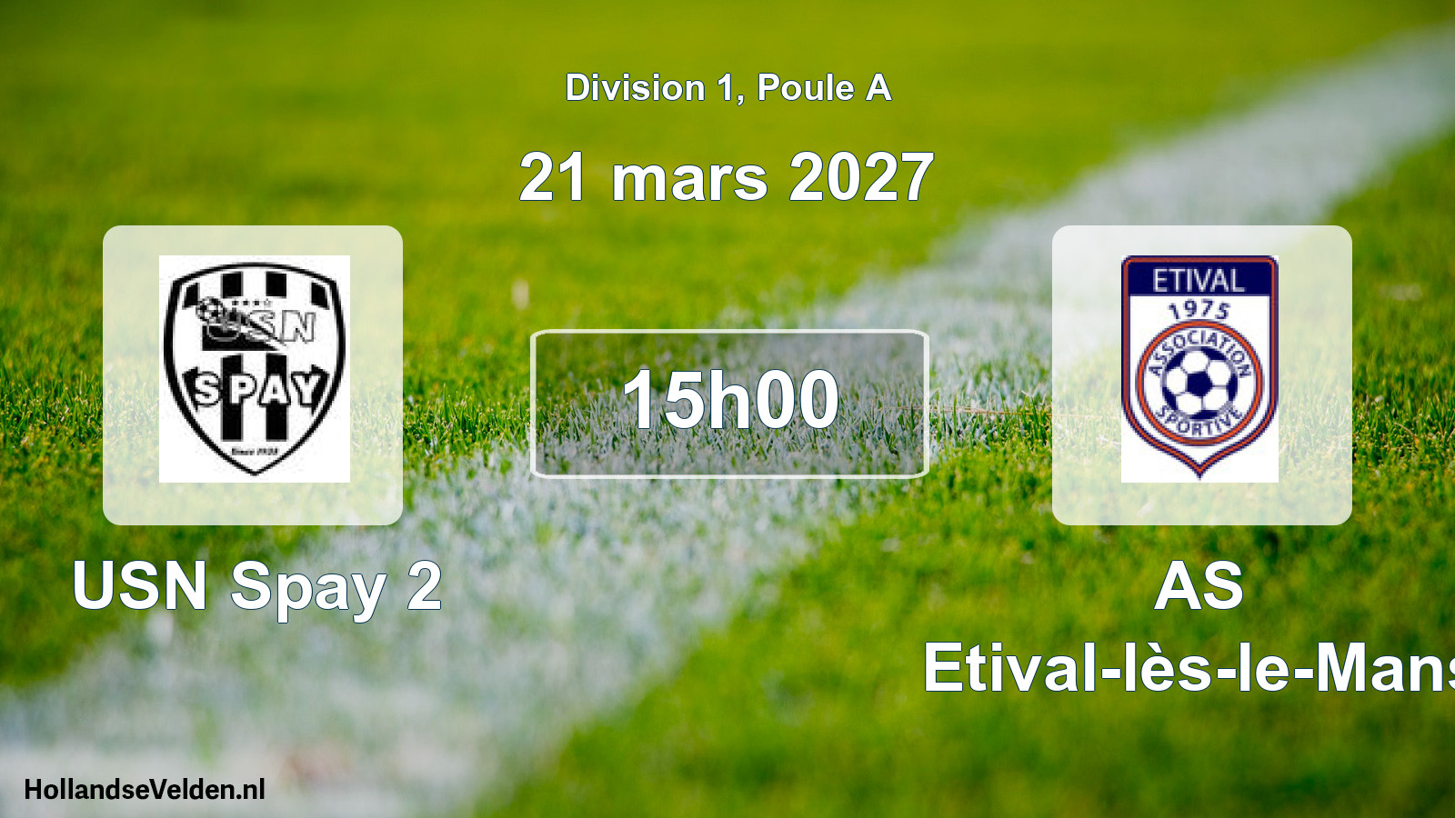 Match programmé: USN Spay 2 - AS Etival-lès-le-Mans (21 mars 2027)