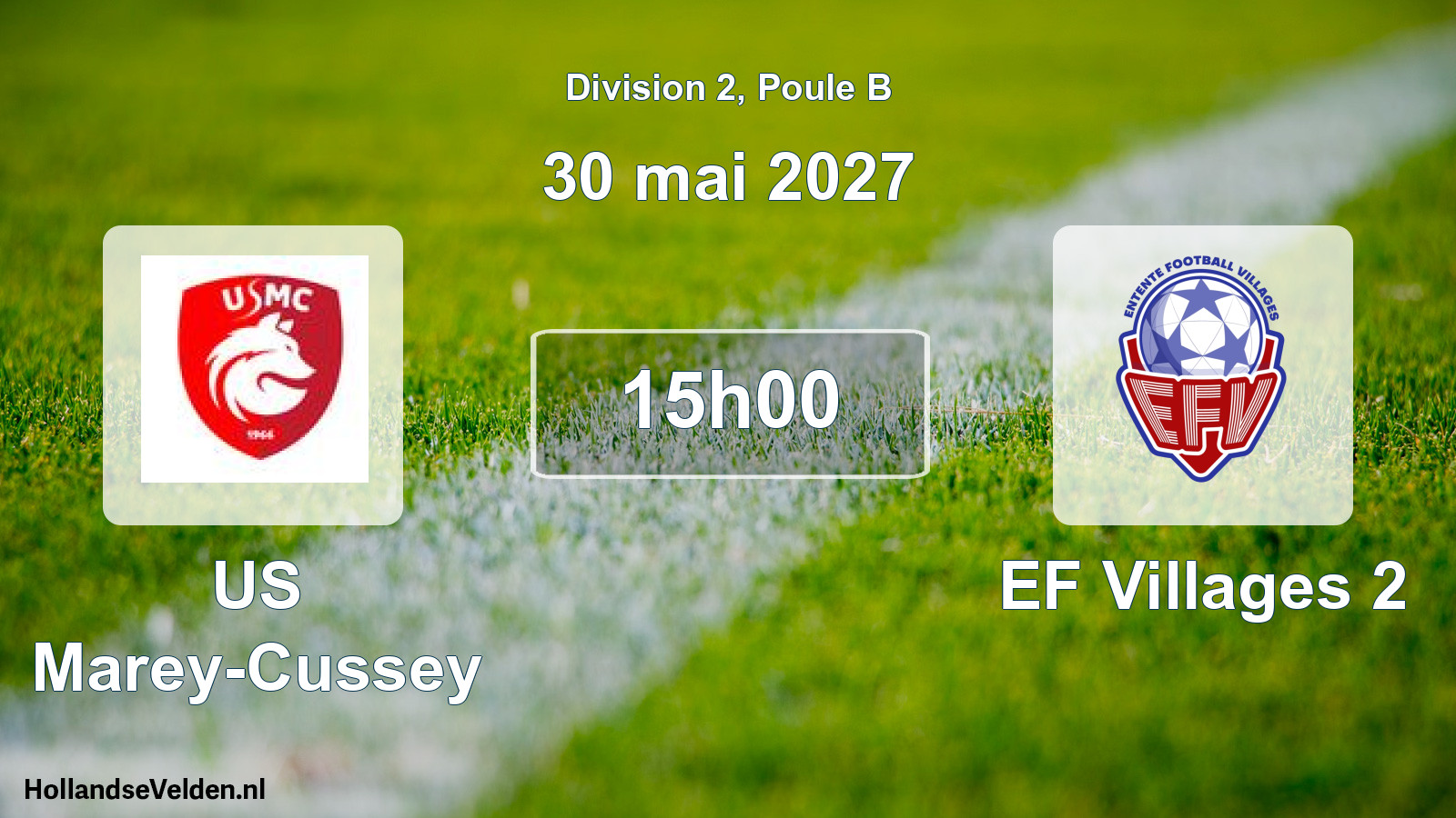 Scheduled Match: US Marey-Cussey - EF Villages 2 (30 May 2027)