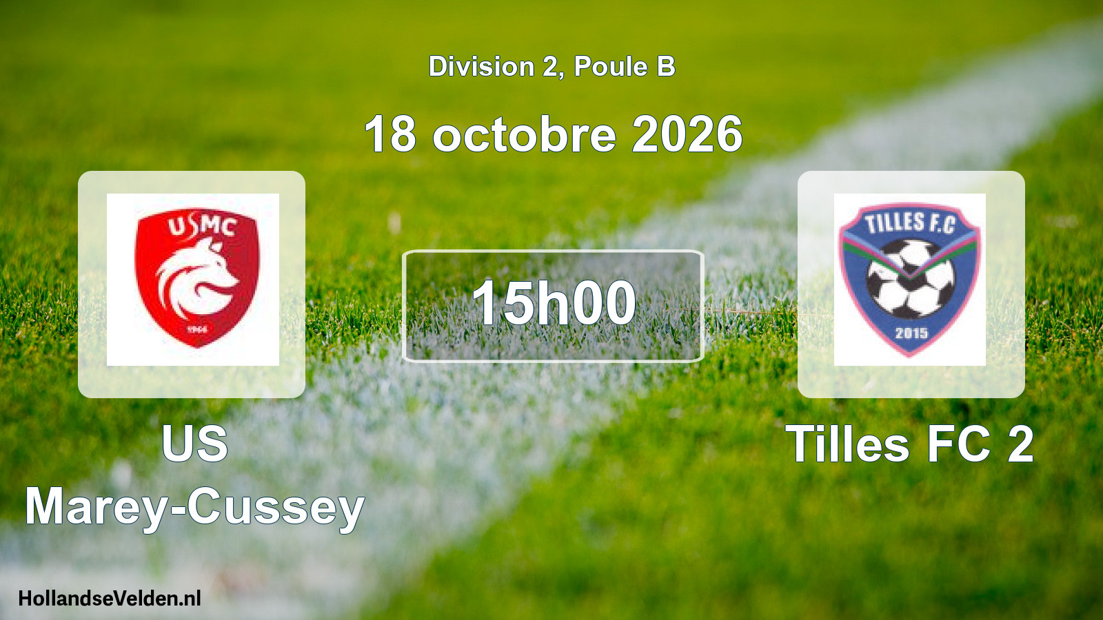 Scheduled Match: US Marey-Cussey - Tilles FC 2 (18 October 2026)