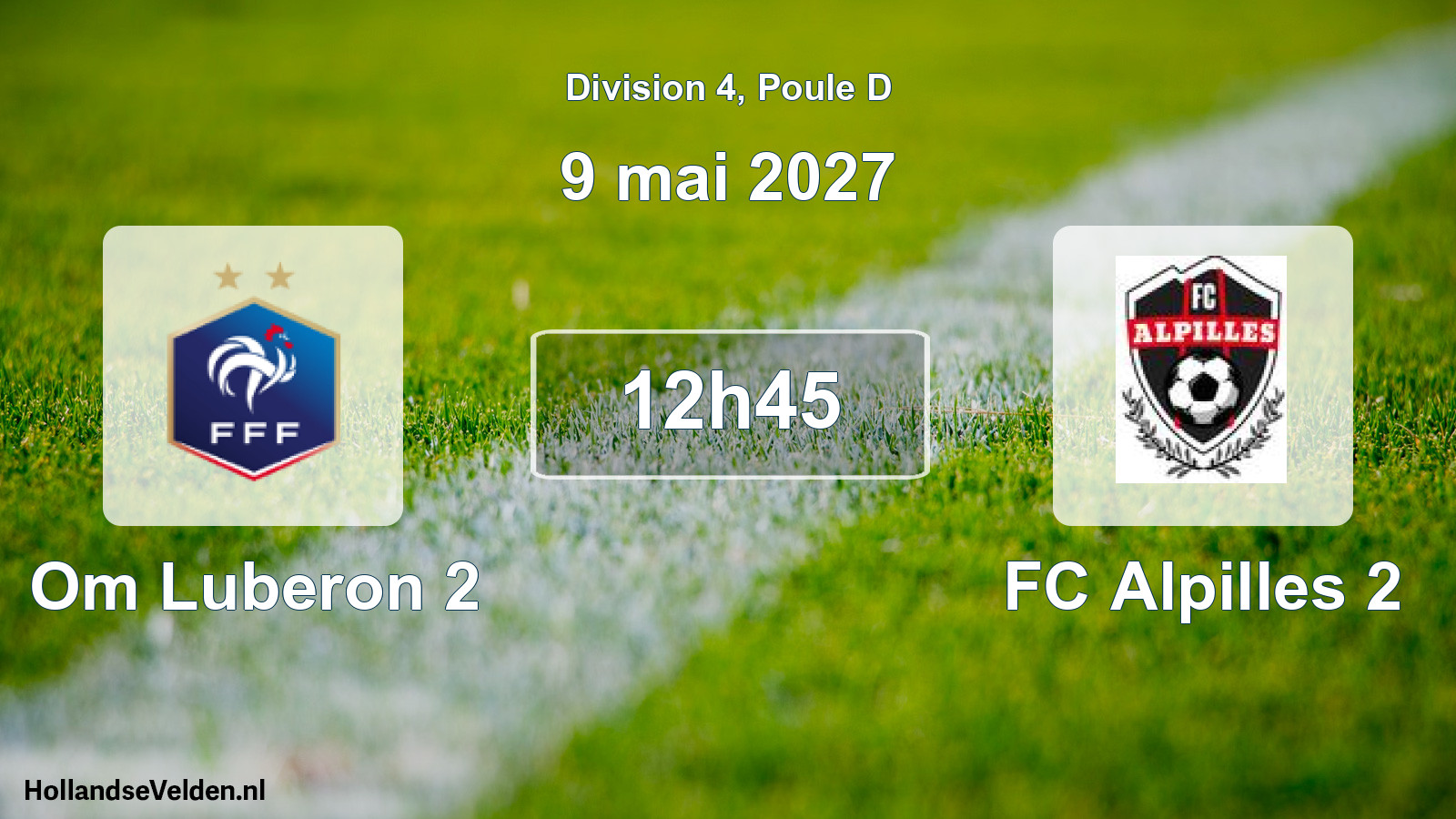 Geplande wedstrijd: Om Luberon 2 - FC Alpilles 2 (9 mei 2027)