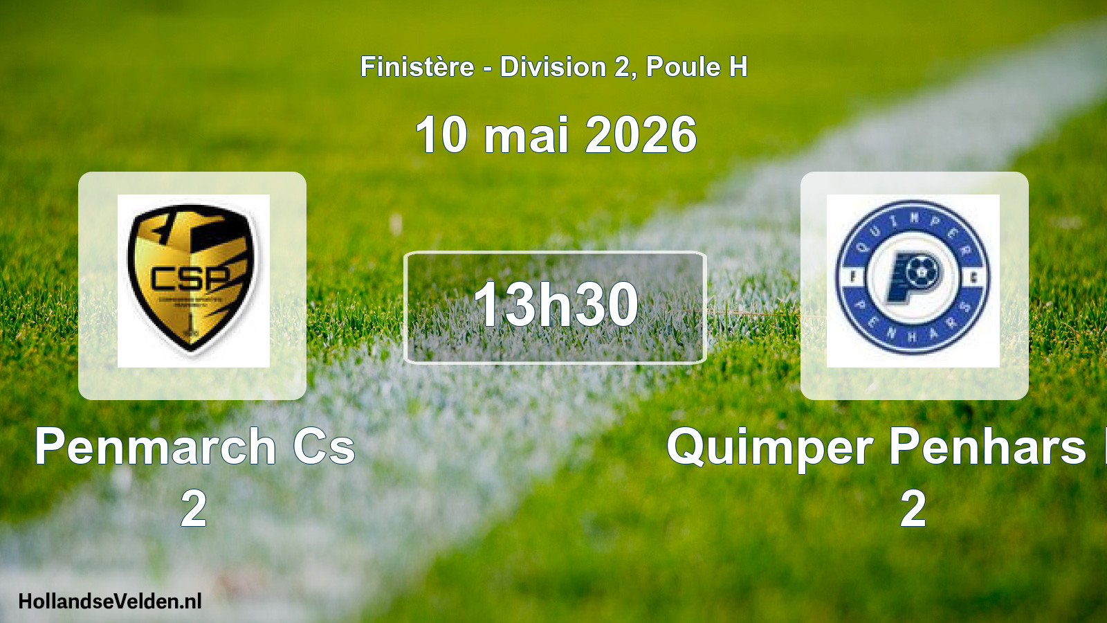 Geplande wedstrijd: Penmarch Cs 2 - Quimper Penhars Fc 2 (10 mei 2026)