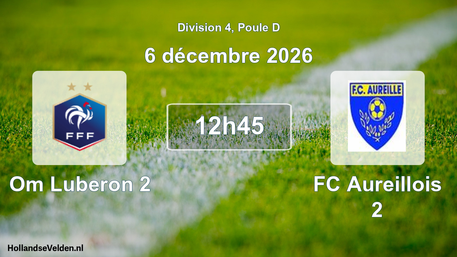 Scheduled Match: Om Luberon 2 - FC Aureillois 2 (6 December 2026)