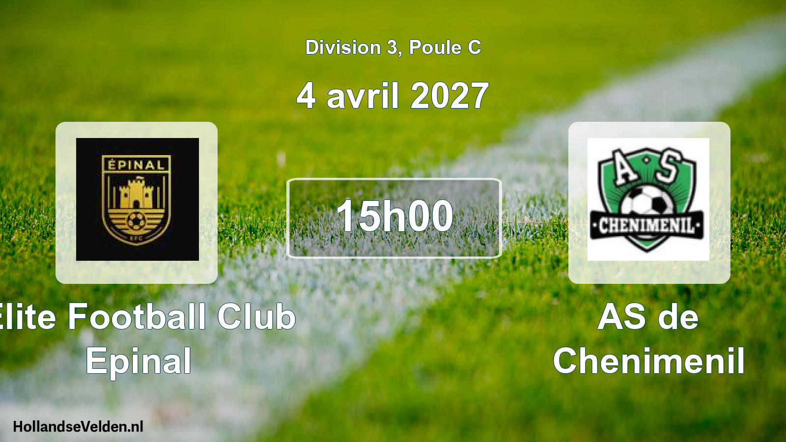 Match programmé: Elite Football Club Epinal - AS de Chenimenil (4 avril 2027)