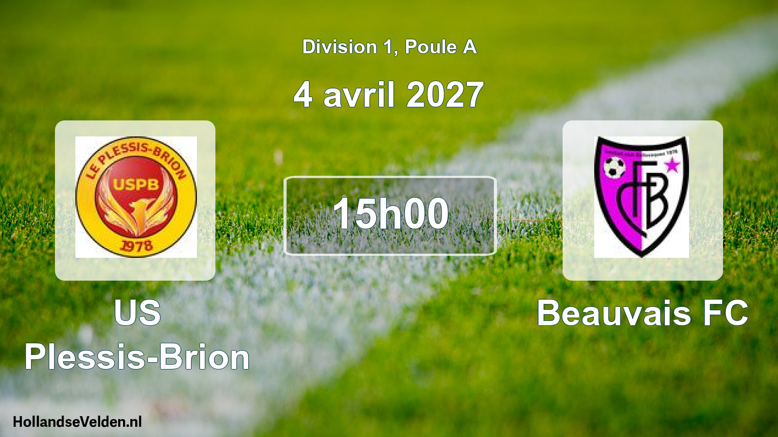 Scheduled Match: US Plessis-Brion - Beauvais FC (4 April 2027)